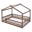 Bed House Bed Frame With Fence by HouseOfZazla