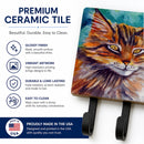 Maine Coon Cat Watching you Leash or Key Holder Wall Hooks, Coat Rack Wall Mount, for Hanging Keys, Towels, Aprons, Leashes