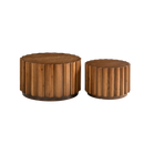 19.7" + 27.5" Round Nesting Coffee Table Set of 2 by HouseOfZazla