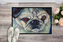 Pug in Thought Doormat Indoor Outdoor 18H X 27W Front Door Mat Rugs for Entryway, Non Slip Washable