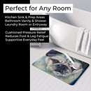 Pug in Thought Memory Foam Kitchen Mat Machine Washable Anti-Fatigue Cushion Comfort Bath or Kitchen Rug