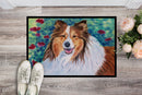 Sheltie Doormat Indoor Outdoor 24H X 36W Front Door Mat Rugs for Entryway, Non Slip Washable Low Pile,