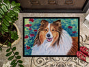 Sheltie Doormat Indoor Outdoor 24H X 36W Front Door Mat Rugs for Entryway, Non Slip Washable Low Pile,