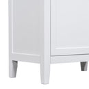 30" Bathroom Vanity without Sink, Cabinet Base Only, Bathroom Cabinet with Drawers, Solid Frame and MDF Board, White