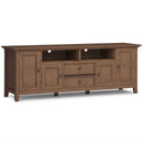 Amherst - Wide TV Media Stand - Rustic Natural Aged Brown by HouseOfZazla