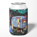 Corgi Glamping Fish Tales Trailer Can or Bottle Hugger Cooler Sleeve for Standard 12 oz Cans, Insulated Foam Beer & Soda Can Hugger Reusable