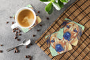 Rhodesian Ridgeback Foam Coasters Set of 4 Cup Coasters for Indoor Outdoor, Tabletop Protection, Anti Slip, Mouse pad Material