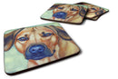 Rhodesian Ridgeback Foam Coasters Set of 4 Cup Coasters for Indoor Outdoor, Tabletop Protection, Anti Slip, Mouse pad Material