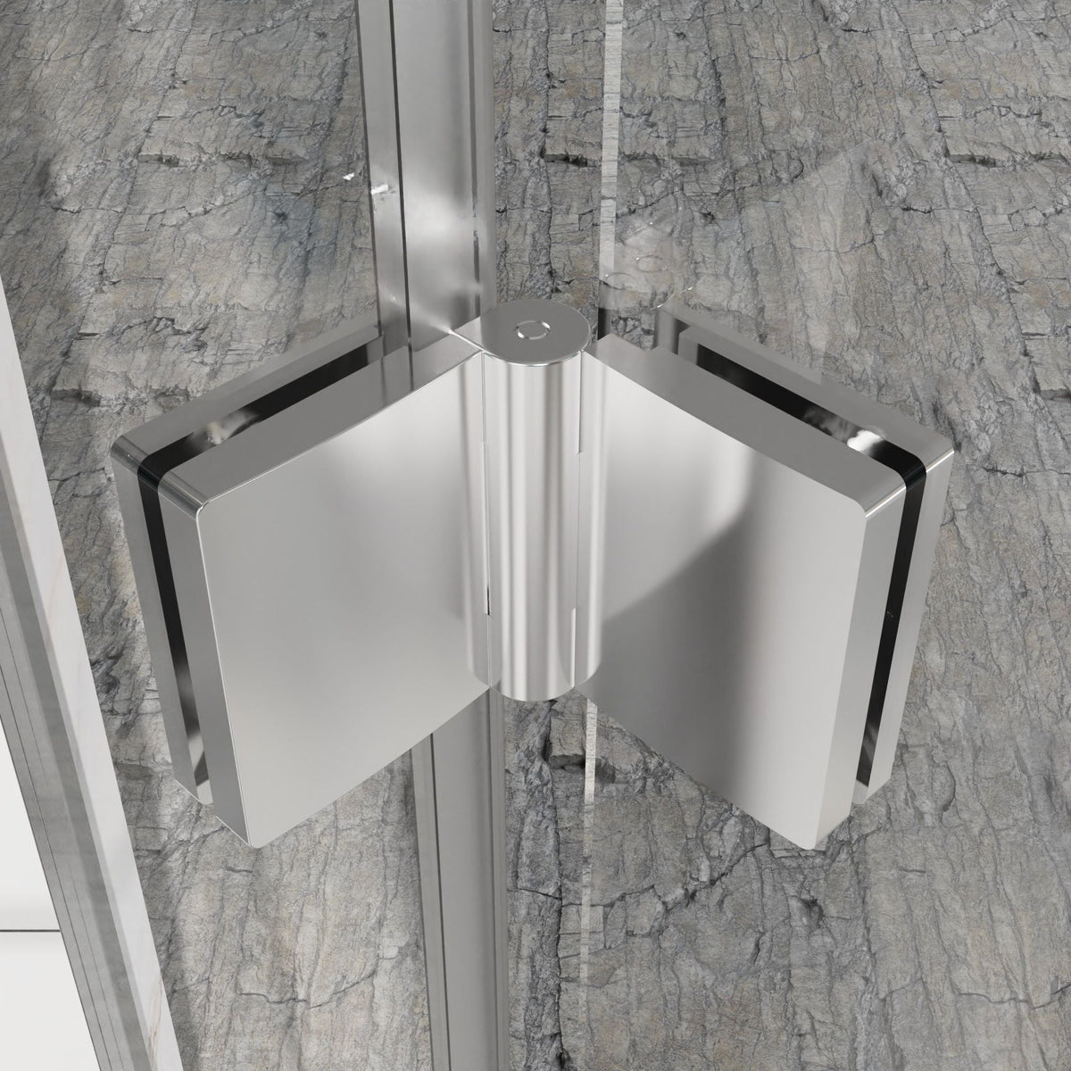 Bifold Frameless Shower Door With Tempered Clear Glass, photo 9 of 21