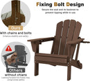 Adjustable HDPE Adirondack Chair