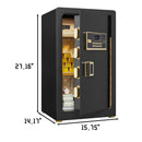 Security Electronic Home Safe With Digital Lock, Removable Shelf, Mute Function, Interior For Documents, Cash, Jewelry by HouseOfZazla