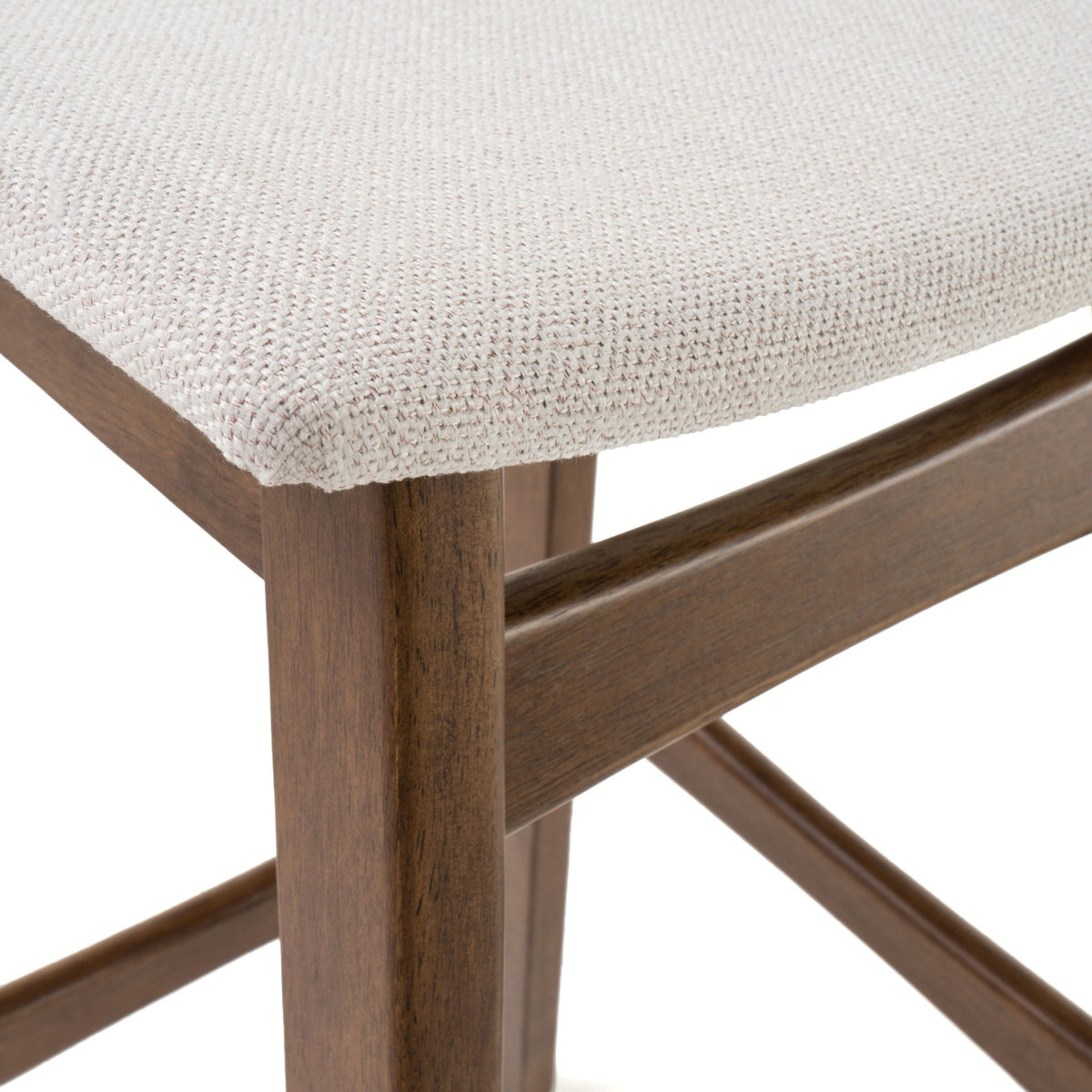 Mid Century Modern Bar Stool Set With Upholstered Seating, photo 14 of 25
