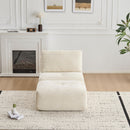 Single Chaise Longue With Movable Ottoman For Living Room by HouseOfZazla