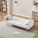 Teddy Fleece Sofa Bed With Luxurious Throw Pillows by HouseOfZazla
