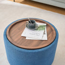 Nesting Ottomans, Round Coffee Table & Bench With Tray (Set of 2) by Unique Piece Furniture