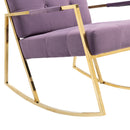 Accent Chair, leisure rocking chair with stainless steel feet