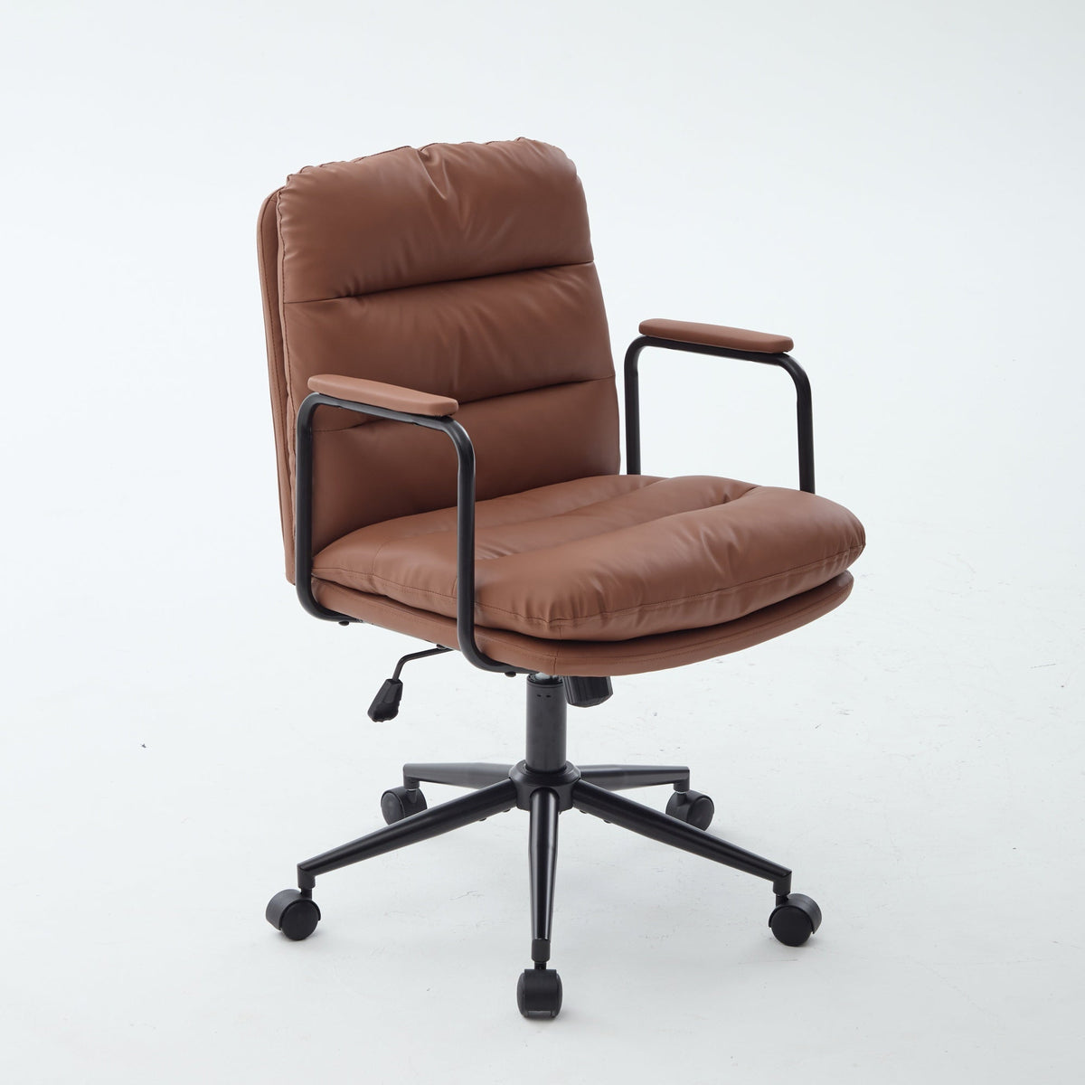 Mid Back Home Office Desk Task Chair with Wheels and Arms, photo 4 of 9