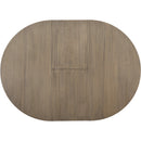 5-Piece Dining Table Set, Two-Size Round To Oval Extendable Butterfly Leaf Wood Dining Table and 4 Upholstered Dining Chairs with Armrests (Brown+White)