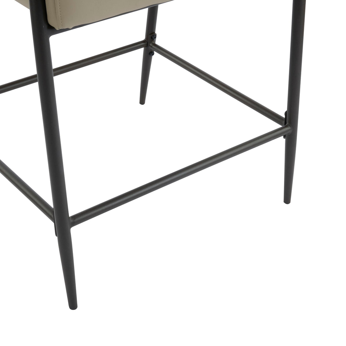 Mid Century Modern Counter Stool Set With Iron Frame, photo 20 of 28
