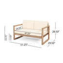 4-Pieces Acacia Wood Patio Furniture Set by HouseOfZazla