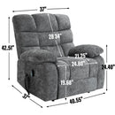Lift Recliner Chair Heat Massage Dual Motor Infinite Position