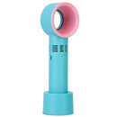 Portable Handheld Bladeless Fan Rechargeable Cooling USB Fan Desktop Use Fan w/ 3 Gears LED Indicator Cooling Fan
