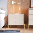 Jasper - Nightstand With 2 Drawers - Off White by HouseOfZazla