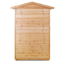 Two Person Far Infrared Old Fir Outdoor Sauna Room with Bluetooth and LED Lighting