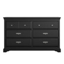 Bristol - 6 Drawer Dresser - Black by Unique Piece Furniture