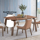 Ginny - 5 Piece With Side Chairs Dining Room Set - Walnut by Unique Piece Furniture