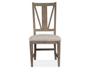 Paxton Place - Dining Side Chair With Upholstered Seat (Set of 2) - Dovetail Gray