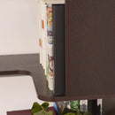 5-Tier L-Shaped Corner Bookshelf with 6 Open Shelves