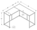 Corner Accent Console Table For Entryway, Unique L-Shaped Design by HouseOfZazla