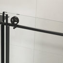 60" W x 76" H Sliding Frameless Shower Door in Matte