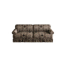 Luxuriously Comfortable Cloud Couch With Elegant Rolled Arms & Pleated Skirt Design by HouseOfZazla