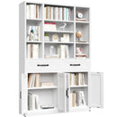 Industrial Bookcase Tall With Adjustable Shelves, Drawers & Doors by HouseOfZazla