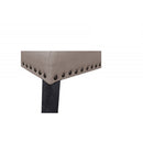 Upholstered Counter Dining Chair, Nailhead Trim (Set of 2) - Natural by HouseOfZazla