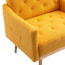 Accent Chair, leisure single sofa with Rose Golden feet