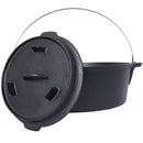 Pre-Seasoned Cast Dutch Oven with Skillet Lid and Pot Rack by HouseOfZazla