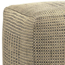 Delilah - Square Woven Pouf - Natural by HouseOfZazla
