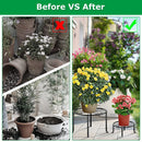 4Packs Iron Plotted Plant Stands Shelves Heavy Duty Round Flower Pot Holder Rack Home Yard Garden Patio DŽcor