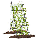 74 Inch Tall Garden Trellis for Flower Vine Vegetable Fruit Pea-Black by LJGDeals