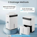 74 Pints Dehumidifier for Home 4500 Sq.Ft Dehumidifier-White by LJGDeals