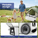 74 Quart Rolling Cooler with Wheels and Fish Ruler by LJGDeals