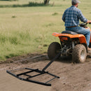 74 inch Wide Driveway Drag Tow Behind Landscape Leveling Rake with Reinforced Bars-Black by LJGDeals