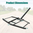 74 inch Wide Driveway Drag Tow Behind Landscape Leveling Rake with Reinforced Bars-Black by LJGDeals