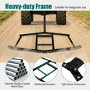 74 inch Wide Driveway Drag Tow Behind Landscape Leveling Rake with Reinforced Bars-Black by LJGDeals