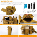 Tactical Waist Bag Utility Pouch Military Hiking Belt Bag w/ Water Bottle Pouch For Fishing Mountaineering Camping Hunting Running Outdoor