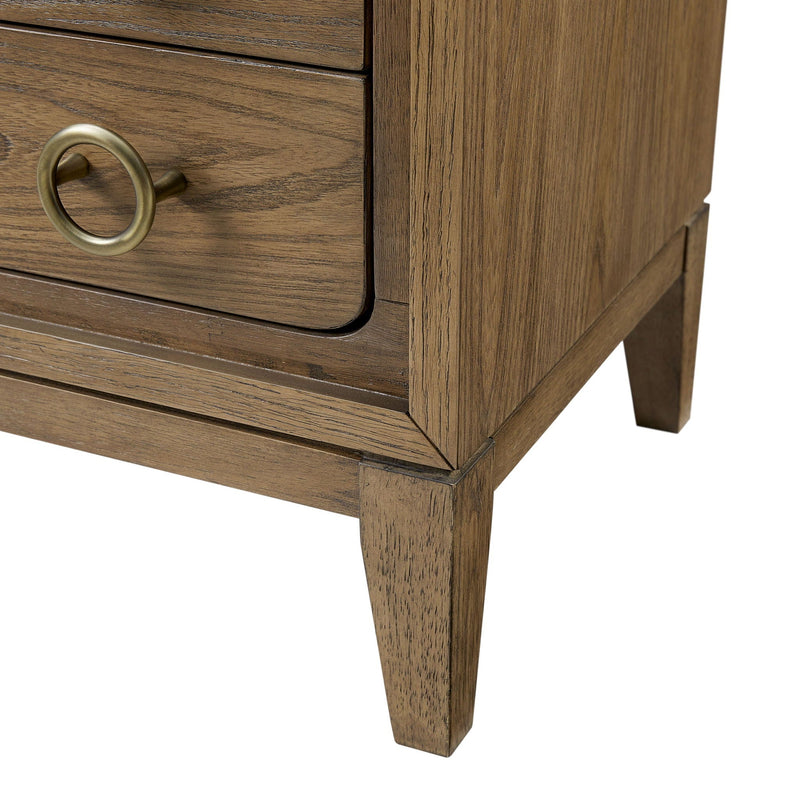 3 Drawer Nightstand With USB - Latte, photo 6 of 8