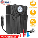 Car Tire Air Pump Portable Air Compressor Pump DC 12V Car Tire Inflator Pump For Bicycle Motorcycle w/ Pointer